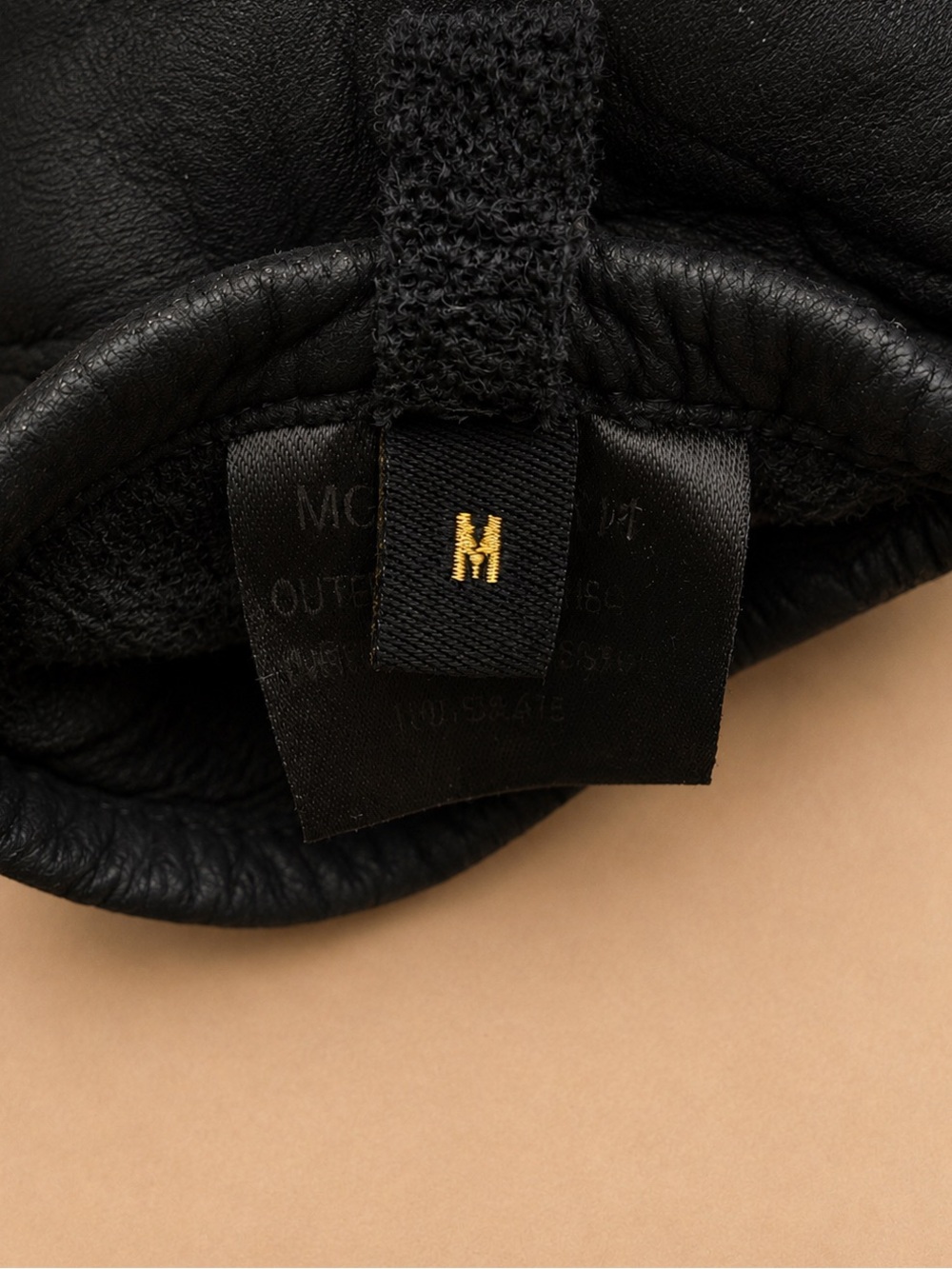 Barbour Black Suede Leather Gloves Size M Adjustable Strap - Picture 5 of 6
